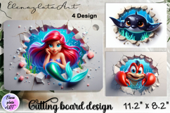 Cute animal Cutting Board Designs, Broken Brick Wall Product Image 1