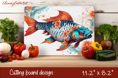 Fishing Cutting Board. Fishing Design , sea Product Image 1