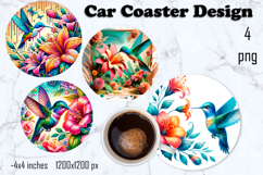 Cute animal Coaster, Cute animal Coasters Sublimation Product Image 1