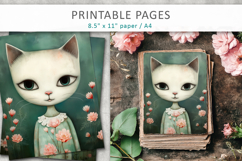 cat illustrations, printable sheets Product Image 1