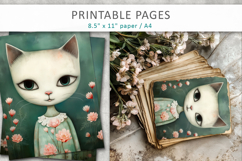 cat illustrations, printable sheets Product Image 4