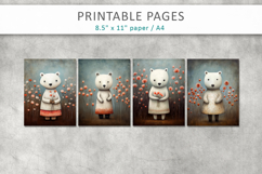 bear illustrations, printable sheets Product Image 2