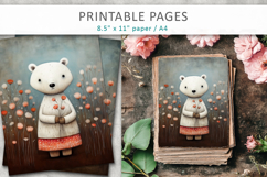 bear illustrations, printable sheets Product Image 1