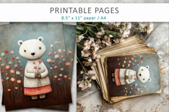 bear illustrations, printable sheets Product Image 4