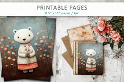 bear illustrations, printable sheets Product Image 5