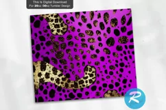 20 oz tumbler design,hot pink,glitter leopard,skinny tumbler,sublimation design,tapered wrap design,tumbler png,tumbler template,warped wrap design,digital download,gold border,waterslide,Purple glitter tumbler,