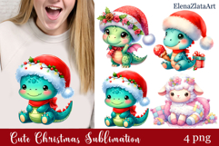 Cute animal watercolor patchwork clipart PNG Product Image 1