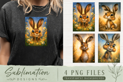 Trendy girl PNG , Retro 4 Designs Sublimation T-shirt Product Image 1