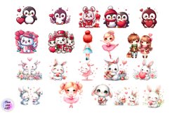 Animal clipart, Cute baby Watercolor clipart Product Image 2