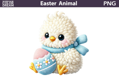 Easter Chick Clipart PNG | Spring Sublimation Product Image 1