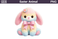 Easter Bunny Clipart | Pastel Animal Sublimation Product Image 1