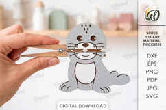 Animal Clothespin Puppets Bundle Laser Cut. Kids Toy SVG Product Image 6