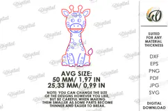 Animal Clothespin Puppet Laser Cut. Kids Toy. Giraffe SVG Product Image 2