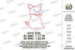 Animal Clothespin Puppet Laser Cut. Kids Toy. Pig SVG Product Image 2
