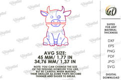 Animal Clothespin Puppet Laser Cut. Kids Toy. Cow SVG Product Image 2