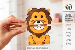 Animal Clothespin Puppets Bundle Laser Cut. Kids Toy SVG Product Image 12