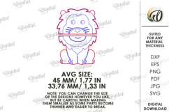 Animal Clothespin Puppet Laser Cut. Kids Toy. Lion SVG Product Image 2