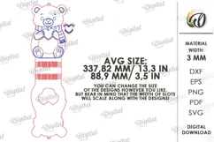 Bear and Deer Cookie Holders Laser Cut. Treat Holder SVG Product Image 2