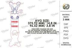 Bear and Deer Cookie Holders Laser Cut. Treat Holder SVG Product Image 3