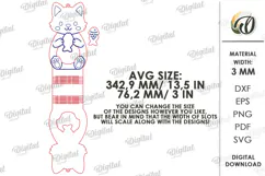 Dog and Cat Cookie Holders Laser Cut. Treat Holder SVG Product Image 3