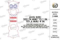 Owl and Polar Bear Cookie Holders Lasercut. Treat Holder SVG Product Image 2