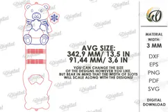 Owl and Polar Bear Cookie Holders Lasercut. Treat Holder SVG Product Image 3