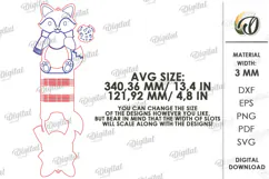 Raccoon and Fox Cookie Holders Laser Cut. Treat Holder SVG Product Image 2