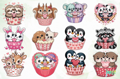 Animal Couple Hug Cupcake Product Image 6