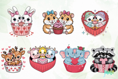 Animal Couple Hug Cupcake Product Image 5