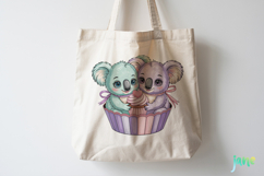 Animal Couple Hug Cupcake Product Image 2