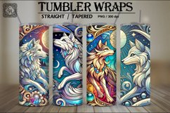 4 Wolf Tumbler Wrap Sublimation, 20 oz Product Image 1