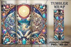 4 Wolf Tumbler Wrap Sublimation, 20 oz Product Image 5