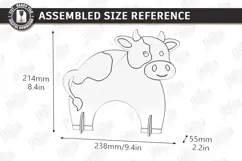 Cow Croquet Gates Laser Cut | Kids Laser | Outdoor Games SVG Product Image 3