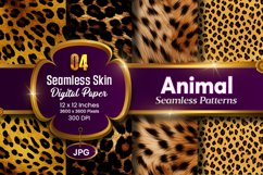 Animal Seamless Skin Digital Paper, Animal digital paper Product Image 1