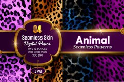 Animal Seamless Skin Digital Paper, Animal digital paper Product Image 1
