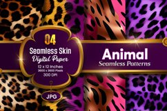 Animal Seamless Skin Digital Paper, Animal digital paper Product Image 1
