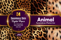 Animal Seamless Skin Digital Paper, Animal digital paper Product Image 1