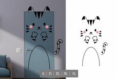 Cat Door Sticker Product Image 1