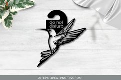 Bird Door Tag - Do Not Disturb SVG File Product Image 1