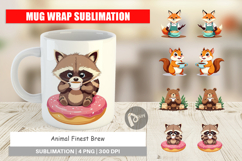 Mug Wrap Animal Finest Brew Product Image 1