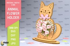 Animal Flower Holders Laser Cut Bundle. Mother's Day SVG Product Image 3
