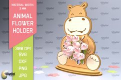 Animal Flower Holders Laser Cut Bundle. Mother's Day SVG Product Image 12