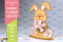Animal Flower Holder Laser Cut. Mother's Day SVG Product Image 1