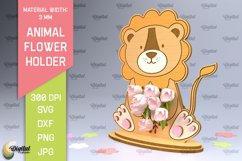 Animal Flower Holders Laser Cut Bundle. Mother's Day SVG Product Image 8