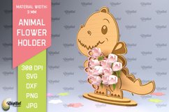 Animal Flower Holders Laser Cut Bundle. Mother's Day SVG Product Image 10