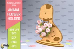 Animal Flower Holders Laser Cut Bundle. Mother's Day SVG Product Image 11