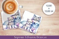 Cute animal Square Coaster |forest coaster Product Image 1