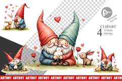 Animal Friend Gnome Clipart Product Image 1