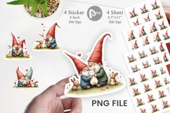 Animal Friend Gnome Sticker Product Image 1