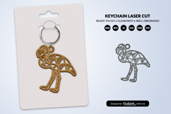 Geometric Savana Animal Keychain Laser Cut SVG Product Image 1
